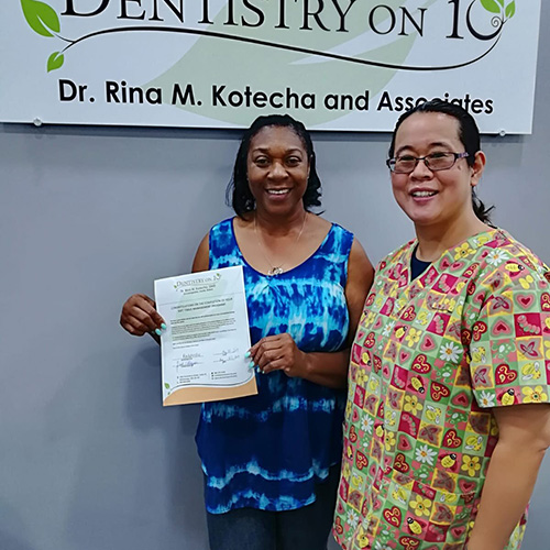 Dawnette B, Patients who recently successfully completed the Soft Tissue Management Program at Dentistry on 10